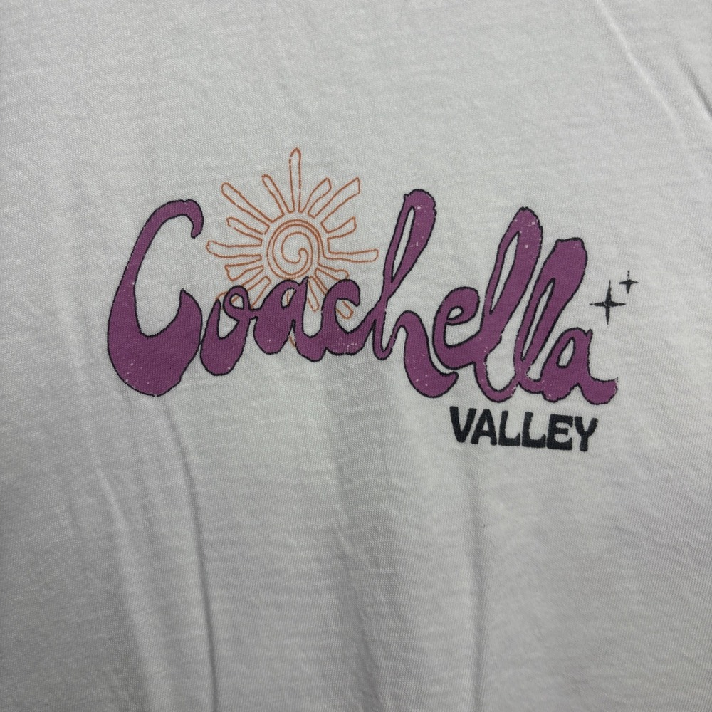 Girl Dangerous Coachella Valley Graphic Tee White Medium - Picture 4 of 5